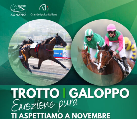 Novembre, calendario corse trotto e galoppo Ippodromo Agnano, Napoli.