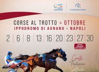 Ottobre, calendario corse al trotto Ippodromo Agnano, Napoli.